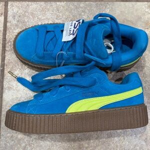 Puma Sneakers in Blue and Lime Size 7.5